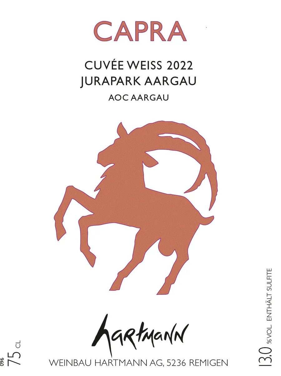 Etikett CAPRA Cuvée weiss